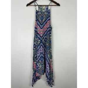 Japna Boho Handkerchief Hem Dress XL Multicolor Paisley Festival Y2K Indie‎